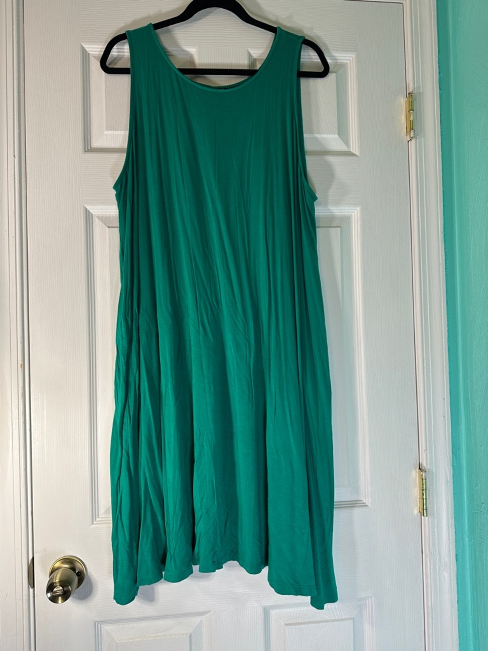 Sleeveless Teal Swing Dress - Versatile Everyday Style